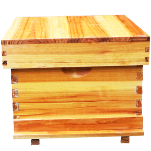 蜜蜂箱中蜂煮蜡标准十框全杉木蜂箱浸蜡高箱意蜂蜂箱全套养蜂工具