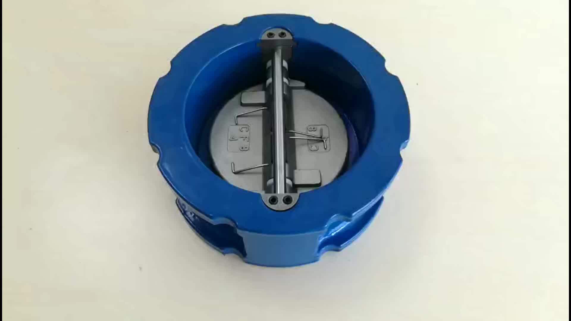 Cf8m Dn50 Pn16 Dual Plate Wafer Non Return Check Valve - Buy Non Return ...