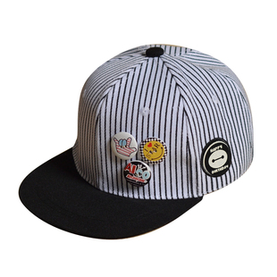 儿童帽子潮男童嘻哈棒球鸭舌帽平沿春秋款薄款4小孩2-3岁春天春款