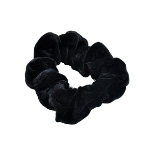 E60扎马尾复古地摊夜市货源黑色时尚高弹力金丝绒大肠圈小丸子头