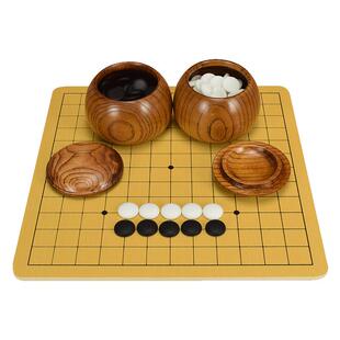 御圣五子棋套装玉石五子棋子黑白棋子木质棋盘儿童大人益智五字棋