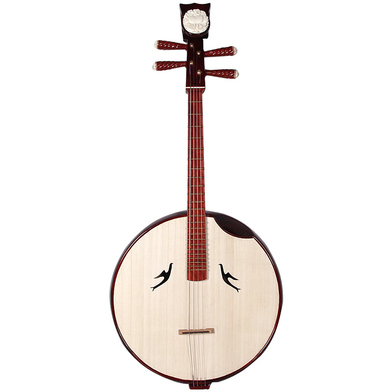 红木大阮琴弹拨民族乐器手工制作花梨木琴轴梧桐木面板赠配件盒弦