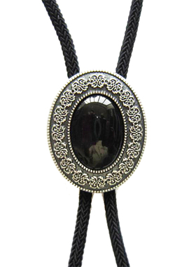 波洛领带男商务纯银配衬衣黑玛瑙