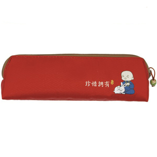 禅意小笔袋盒学习文用品礼品善言良语便携收纳袋多功能收纳袋绣花