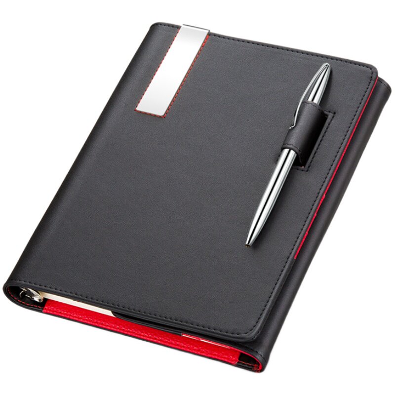 Modern商务记事笔高档 创意日记本笔记本时尚办公文具 随身会议活页本带笔公司企业定制LOGO