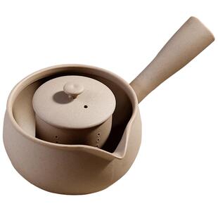 台湾老段泥侧把煮茶壶陶瓷茶具泡茶壶带内胆烧水壶小青柑煮茶器