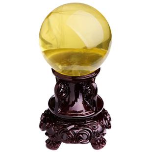 巴西天然黄水晶球摆件开业送礼化解西北厨房客厅办公室玄关装饰品