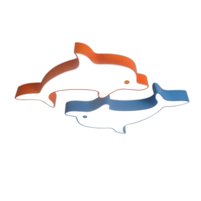 卡通海豚幼儿园游乐园儿童房