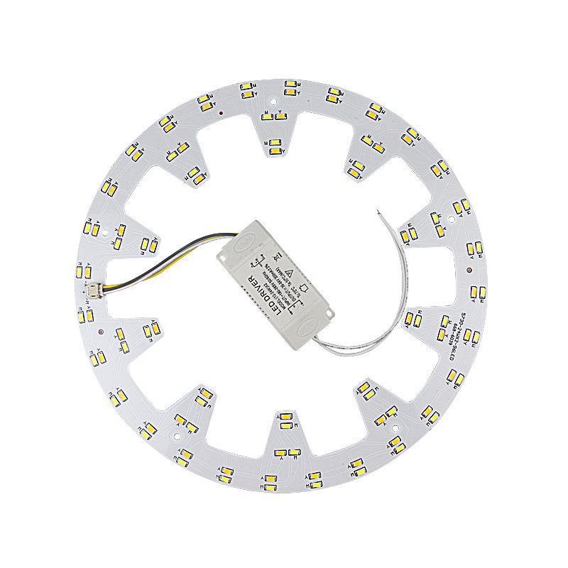 led吸顶灯灯板灯芯圆形改造led灯管贴片灯盘灯泡灯珠高亮三色家用_虎窝淘