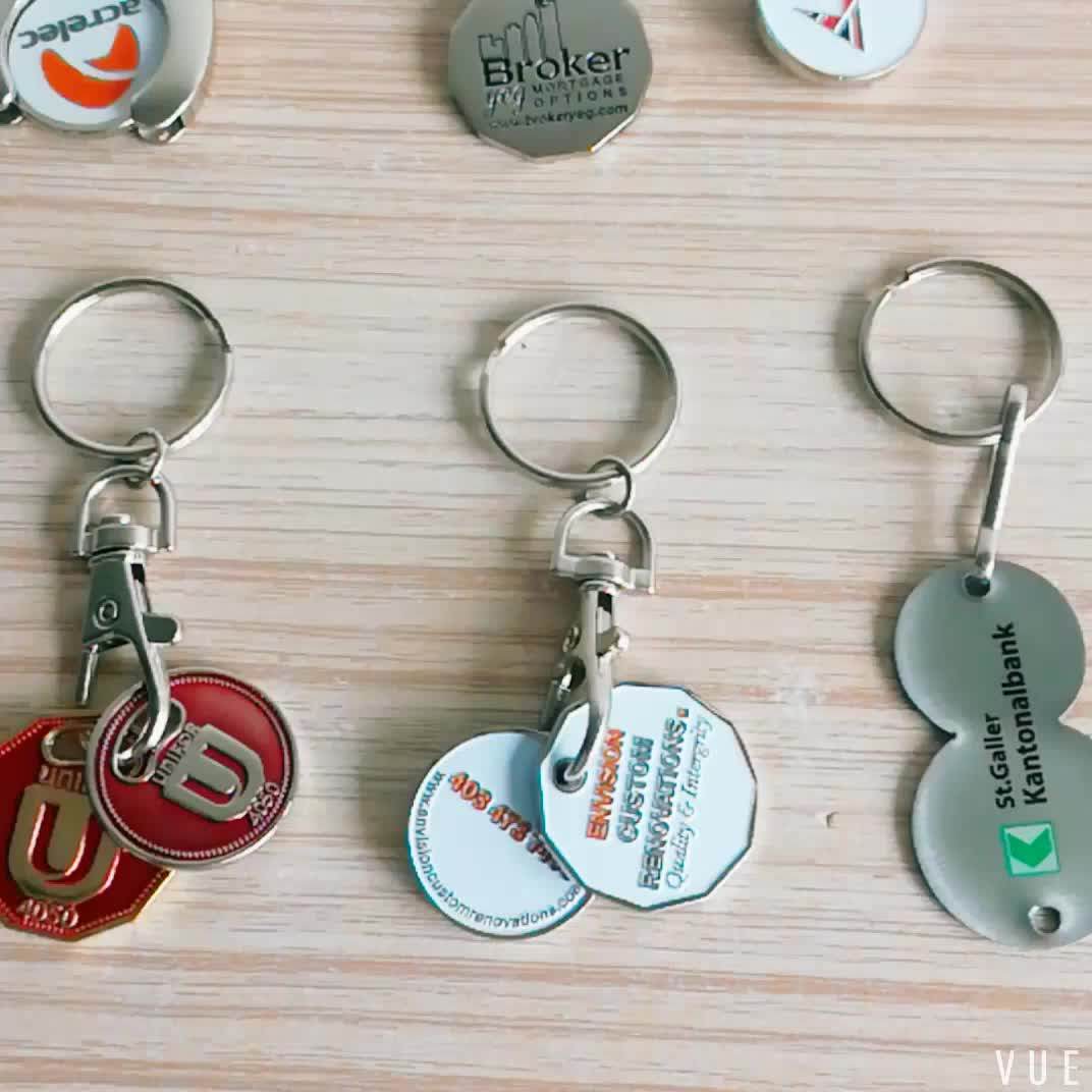 Canadian Grocery Cart Keyring,Token Metal Keychain Buy Cart Token