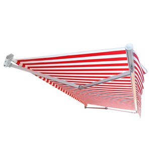 商铺户外防水伸缩蓬伸缩遮阳蓬铝合金手摇家用加厚伸缩雨蓬遮雨棚