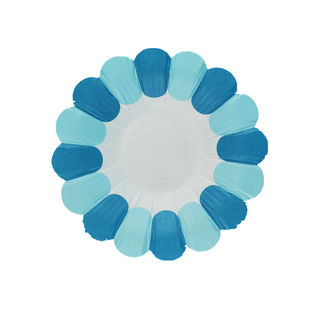 幼儿园手工纸盘diy彩色纸盘布置装饰材料花形花瓣形立体花纸托