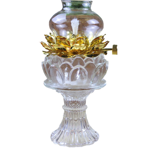 包邮多款防风调光莲花油灯佛堂供灯长明灯液体酥油灯佛灯供灯烛台
