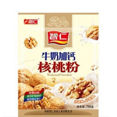 智仁 牛奶加钙核桃粉700g 营养即食食品美食早餐新货特价免邮