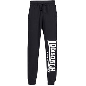Lonsdale龙狮戴尔男衣服运动裤黑色春夏英国品牌正品LARGE LOGO