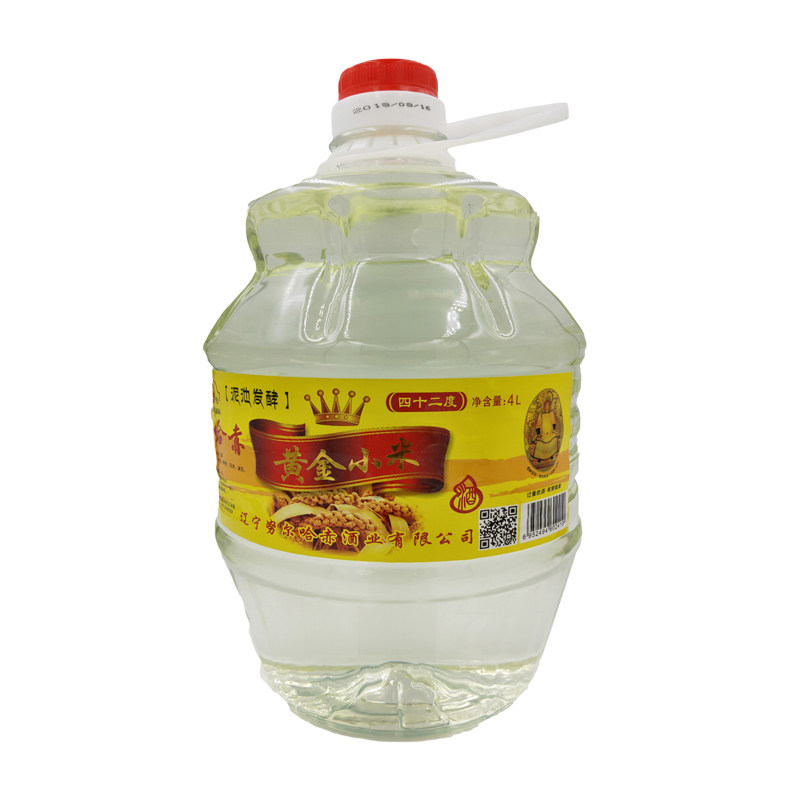 努尔哈赤42度纯粮酿造桶装小米酒