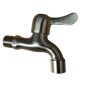 304不锈钢通用专用洗衣机水龙头4四分卡扣拖把池拉丝哑光快开水嘴