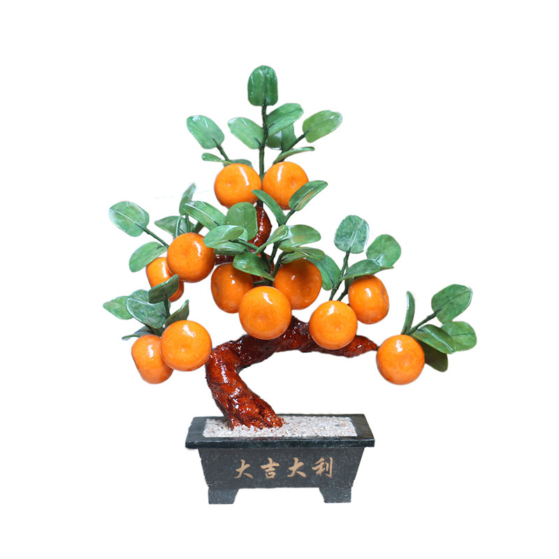 橘子树装饰品落地绿植玉石盆景