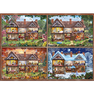 现货Schmidt四季家园2000片德国进口拼图成人益智玩具成年潮玩