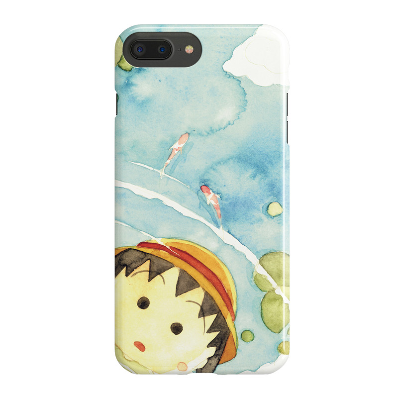 原创小丸子适用于iphoneX/i6/i7plus8手机壳磨砂软壳全包保护壳
