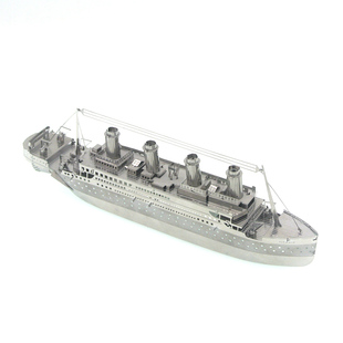 金属拼装模型世界名建筑铁片3D立体拼图摆件房子DIY手工合金成人