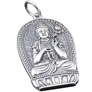 丽伯萨纯银男女士款吊坠不动尊大日如来普贤虚空藏菩萨本命佛