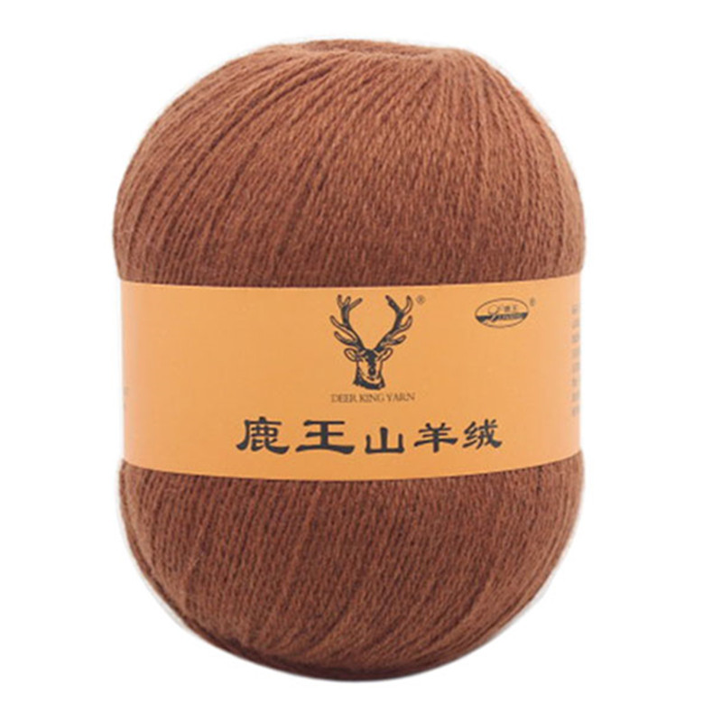 正品100%手编纯山羊绒线貂绒线中粗机织毛线团手织围巾线零头线