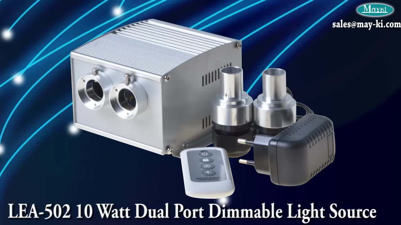 Lea502 10w Dual Port Fibre Optic Light Engine With 6 Color Wheel Dim