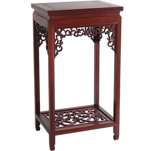 红木花架实木花几花架仿古中式酸枝木盆景架黑檀木客厅落地置物架