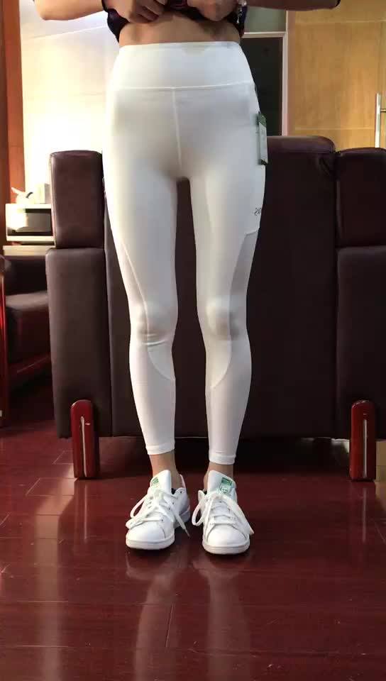 Hot Item 7/8 Athletic Leggings White Yoga Pants With Pockets Buy