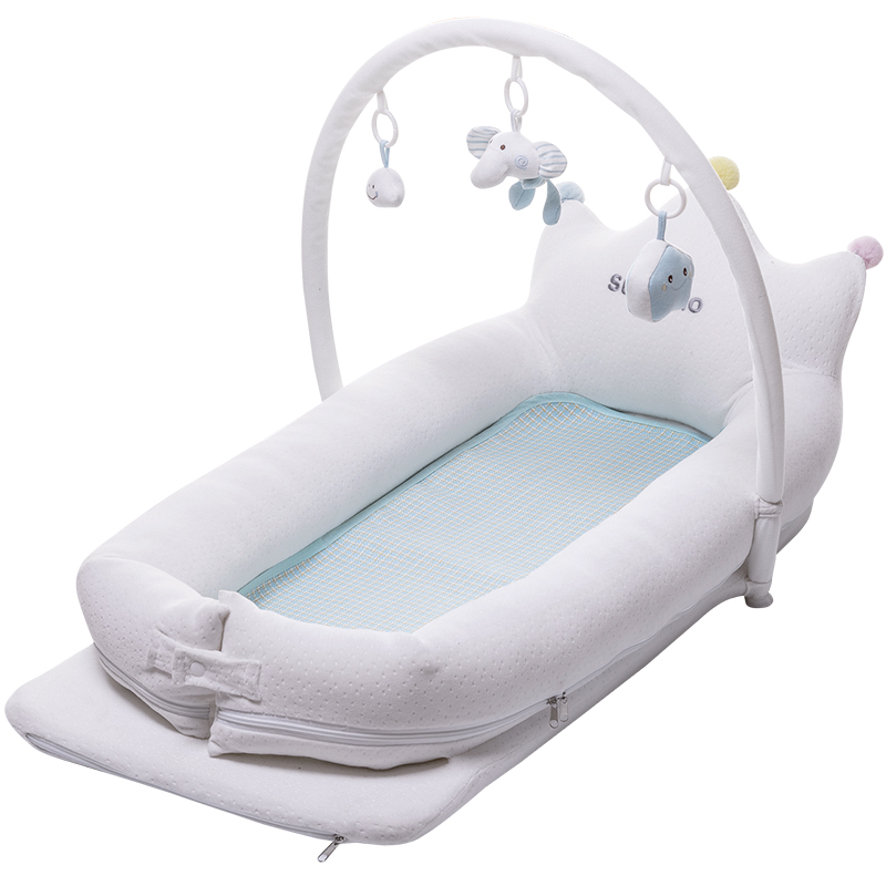 三美婴儿凉席新生儿宝宝凉席夏季儿童透气抑菌幼儿园冰丝席子床垫