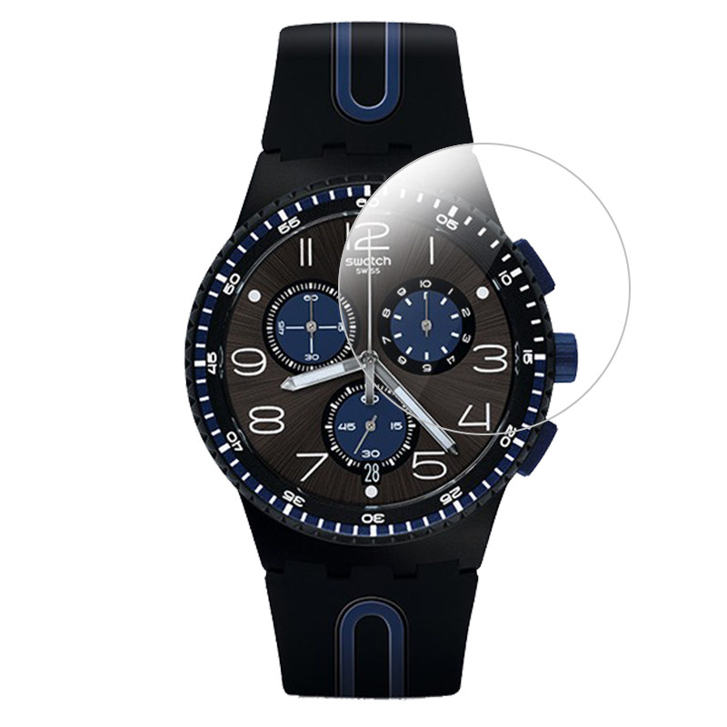 适用swatch斯沃琪黑蓝手表贴膜