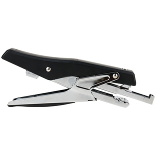 得力手握式订书机大号外卖打包用订厚书12号省力型订书器办公0329