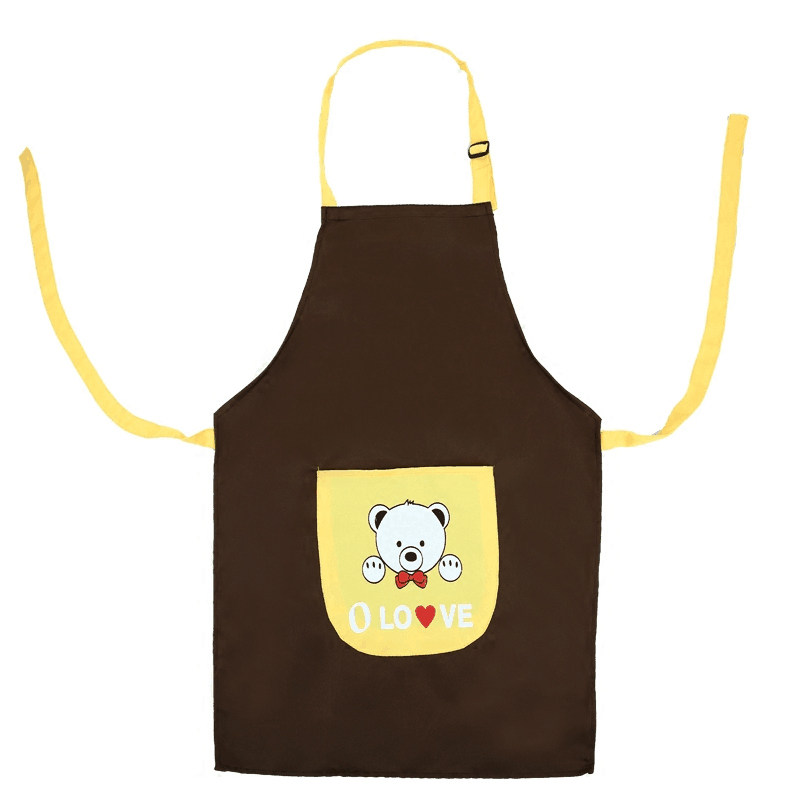围裙logo幼儿园书法呢料美术绘画