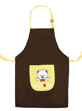 围裙logo幼儿园书法呢料美术绘画