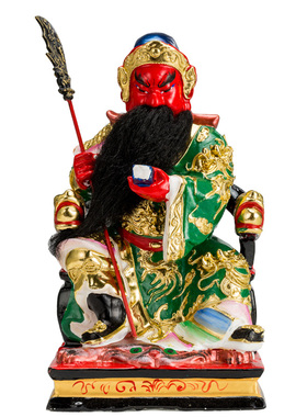 关二爷武财神坐像香樟木