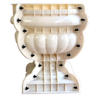 花盆模具盆水泥模具混凝土盆景磨具欧式花盆磨型底部灌浆六角花盆