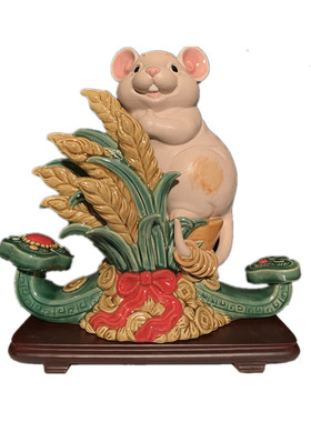 老鼠摆件乔迁商务礼品家居装饰