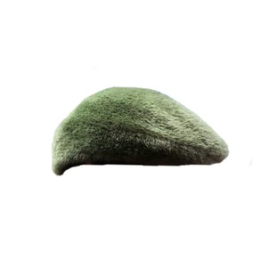 姚叔叔/品控必入!洋气的苔藓绿色仿水貂毛贝雷帽画家帽子女秋冬