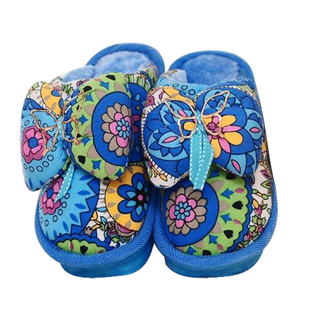 高跟棉拖鞋冬季女士室内厚底坡跟居家防滑棉鞋家用冬天包邮