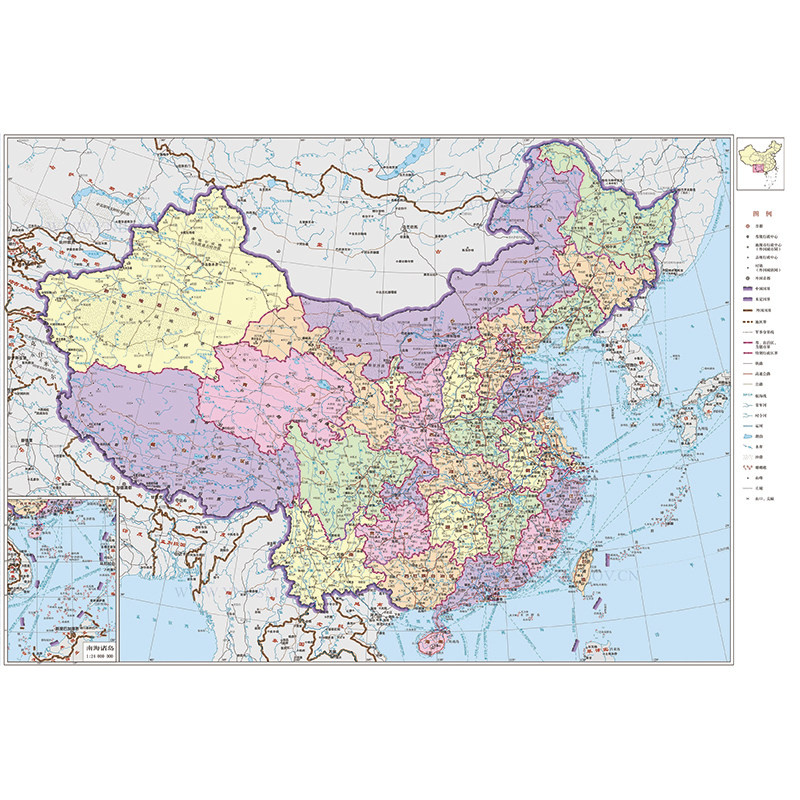 中国地图壁纸省市办公室墙布