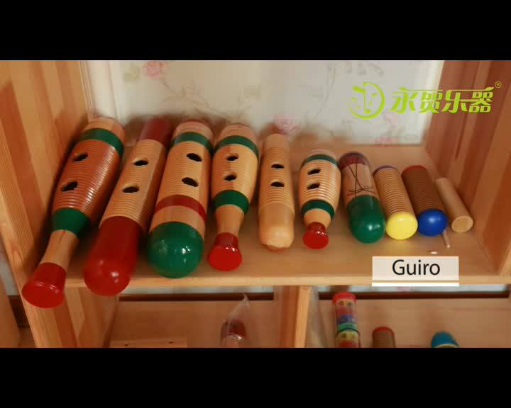 Guiro Grenouille En Bois 12cm - Instrument Percussion Naturel Pour Enfants Et Déco