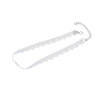 白色蕾丝choker颈饰冷淡风项链颈链锁骨链女脖子饰品短款项圈颈带