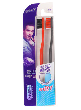 舒客高密卓效适中偏硬毛软毛牙刷