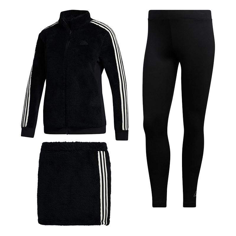 adidas BOA FLEECE女子高尔夫夹克高尔夫裙子打底裤抓绒衣套装