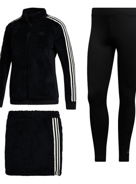 秋冬新品adidasboa打底裤夹克