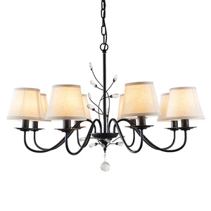 美式水晶客厅吊灯大气简约欧式复古创意灯具乡村铁艺餐厅卧室吊灯