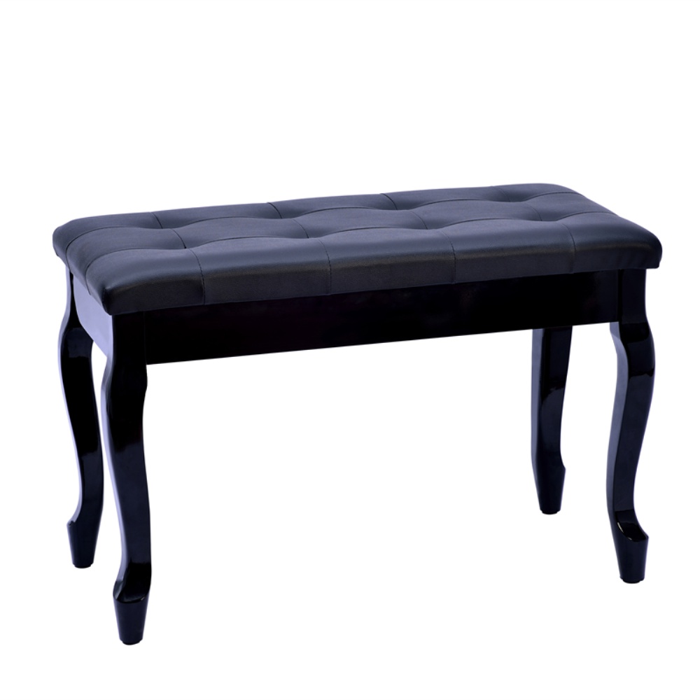 卡西欧通用实木双人弯腿带书箱钢琴凳电钢琴凳古筝凳子钢琴椅家用