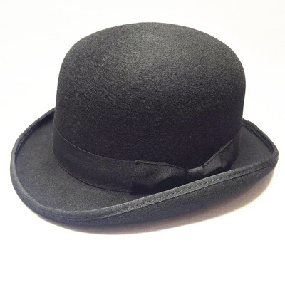英伦bowler小总统卷檐街舞礼帽