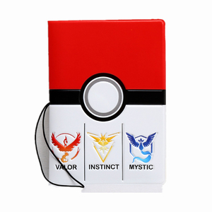 日本卡通精灵球护照夹鲜艳多功能机票保护套创意便携简约证件包